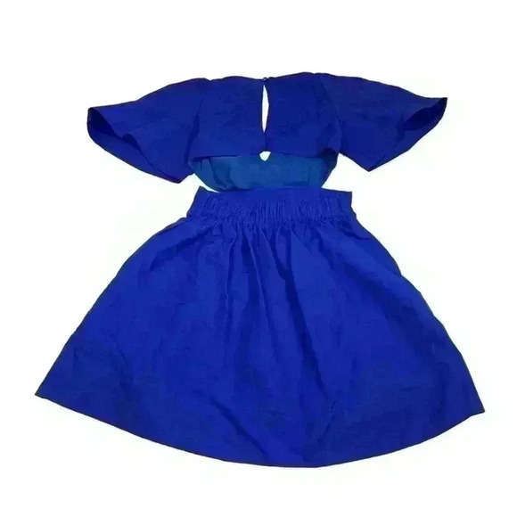 Banana Republic Cut out dress  Open-Back Mini Dress Blue size US 2 - Picture 5 of 17
